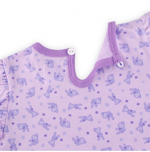 FIFFY PURPLISH RABBIT BLOUSE SUIT