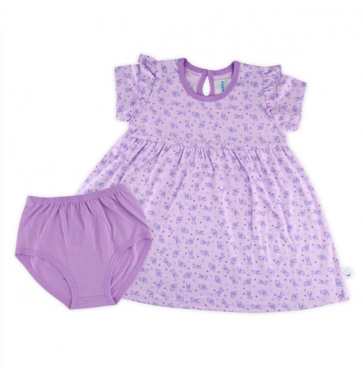 FIFFY PURPLISH RABBIT DRESS SUIT