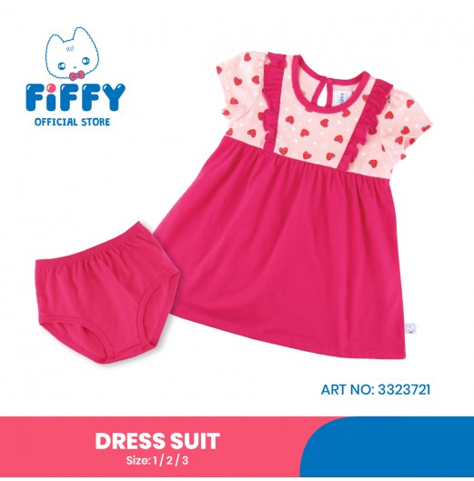 FIFFY STRAWBERRY LOVER DRESS SUIT