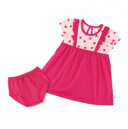 FIFFY STRAWBERRY LOVER DRESS SUIT