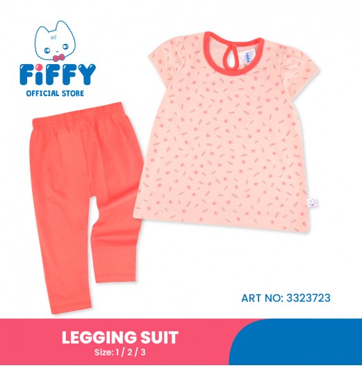 FIFFY BLUSH PAWS LEGGING SUIT