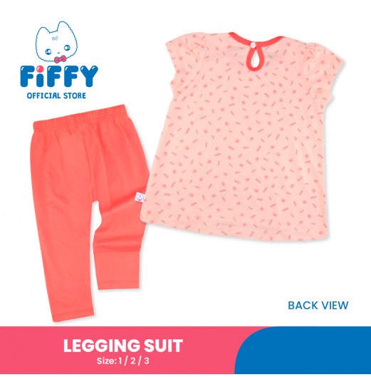 FIFFY BLUSH PAWS LEGGING SUIT