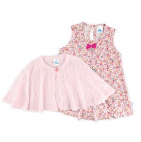 FIFFY SPRINGTIME ELEGANCE CARDIGAN DRESS SET