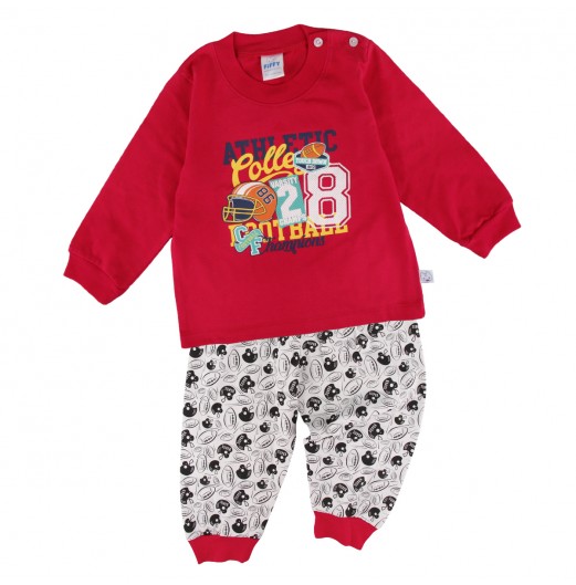 FIFFY FOOTBALL CHAMPION LONG SLEEVE BOY PYJAMAS SUIT