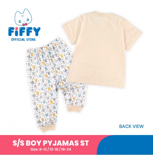 FIFFY WILD WAY SHORT SLEEVE BOY PYJAMAS SUIT