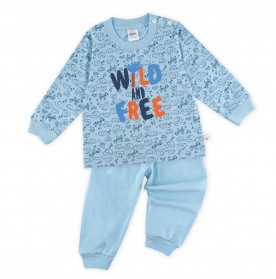 FIFFY WILD AND FREE LONG SLEEVE BOY PYJAMAS SUIT