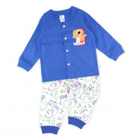 FIFFY HAPPY DINOSAUR LONG SLEEVE BOY PYJAMAS SUIT