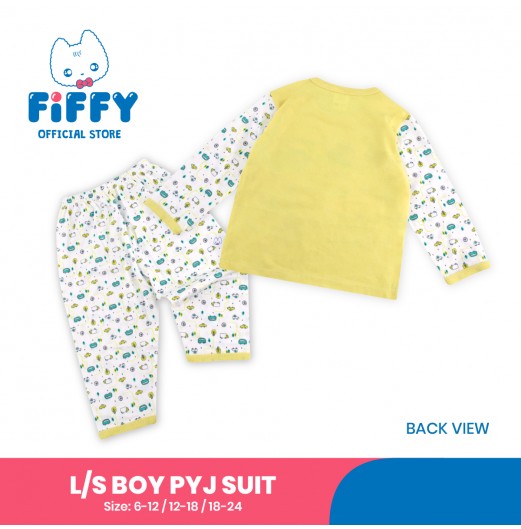 FIFFY PLAY ALL DAY LONG SLEEVE BOY PYJAMAS SUIT