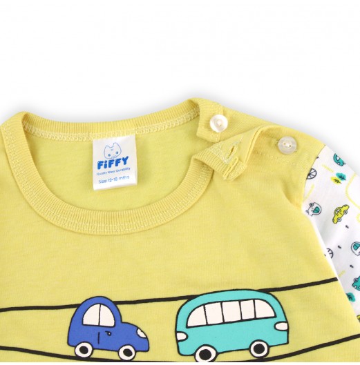 FIFFY PLAY ALL DAY LONG SLEEVE BOY PYJAMAS SUIT