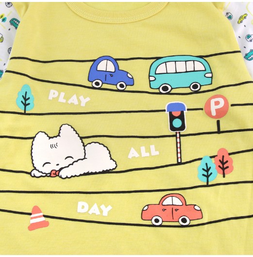 FIFFY PLAY ALL DAY LONG SLEEVE BOY PYJAMAS SUIT