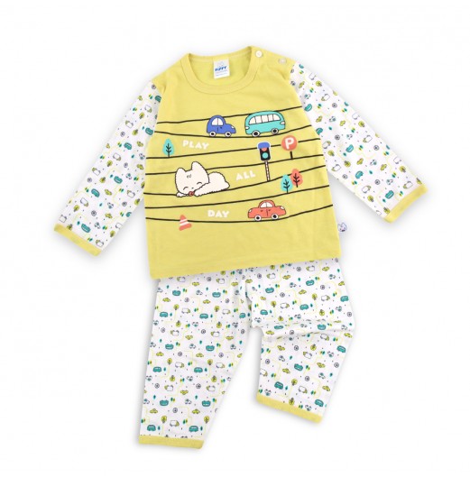 FIFFY PLAY ALL DAY LONG SLEEVE BOY PYJAMAS SUIT