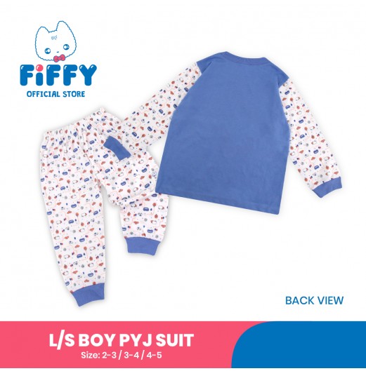 FIFFY EXPLORE WITH ME LONG SLEEVE BOY PYJAMAS SUIT