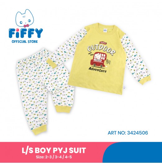 FIFFY OUTDOOR ADVENTURE LONG SLEEVE BOY PYJAMAS SUIT