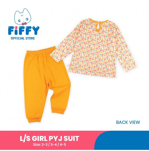 FIFFY FLOWERING LONG SLEEVE GIRL PYJAMAS SUIT