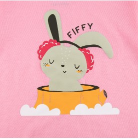 FIFFY SLEEPY BUNNY LONG SLEEVE GIRL PYJAMAS SUIT