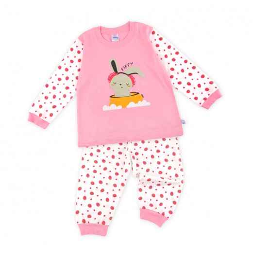 FIFFY SLEEPY BUNNY LONG SLEEVE GIRL PYJAMAS SUIT