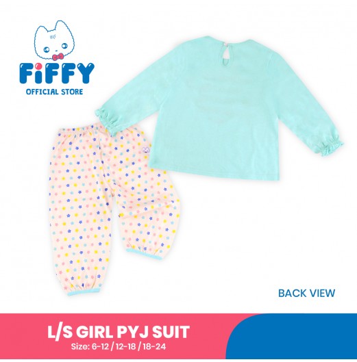 FIFFY LITTLE SUNSHINE LONG SLEEVE GIRL PYJAMAS SUIT