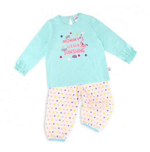 FIFFY LITTLE SUNSHINE LONG SLEEVE GIRL PYJAMAS SUIT