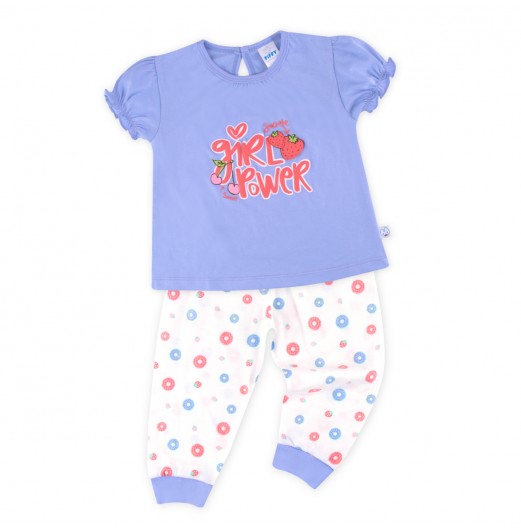 FIFFY GIRL POWER SHORT SLEEVE GIRL PYJAMAS SUIT