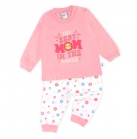 FIFFY BEST MOM IN THE WORLD LONG SLEEVE GIRL PYJAMAS SUIT