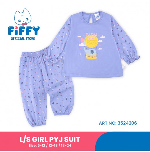 FIFFY HOT AIR BALLOON LONG SLEEVE GIRL PYJAMAS SUIT