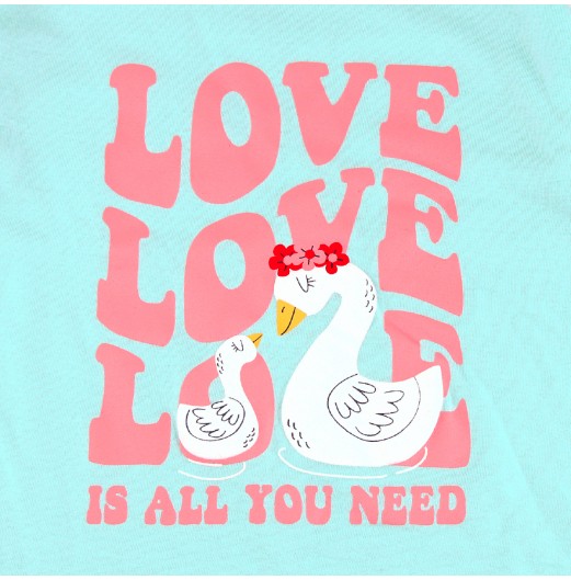 FIFFY LOVE IS ALL LONG SLEEVE GIRL PYJAMAS SUIT