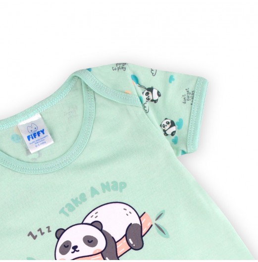 FIFFY SLEEPING PANDA ROMPER