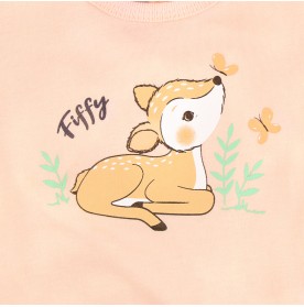 FIFFY DEER WITH BUTTERFLY ROMPER