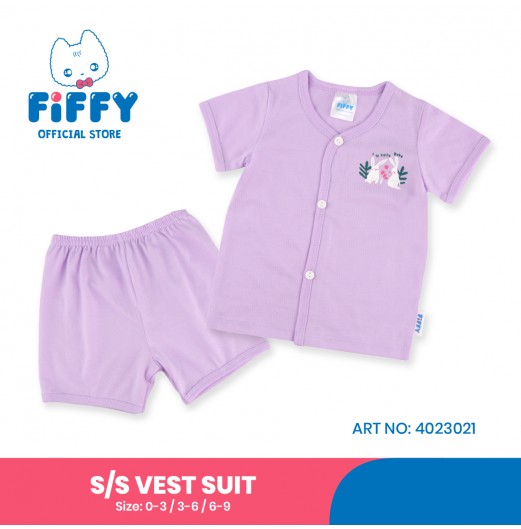 FIFFY DELIGHTFUL RABBIT SHORT SLEEVE VEST SUIT