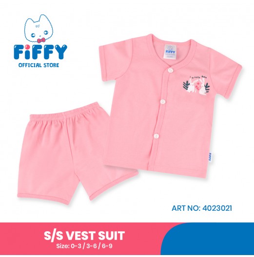 FIFFY DELIGHTFUL RABBIT SHORT SLEEVE VEST SUIT