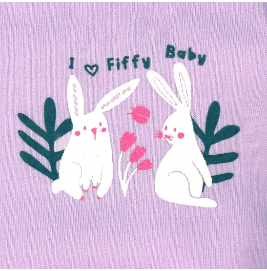 FIFFY DELIGHTFUL RABBIT SHORT SLEEVE VEST SUIT