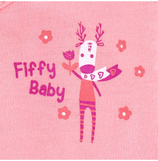 FIFFY FLORAL DEER LONG SLEEVE VEST SUIT