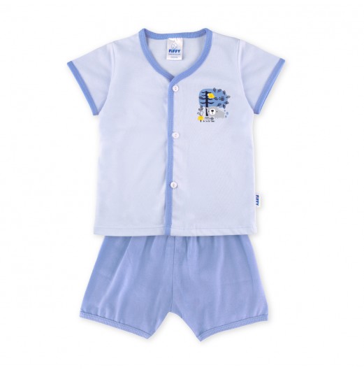 FIFFY BE JOYFUL SHORT SLEEVE VEST SUIT