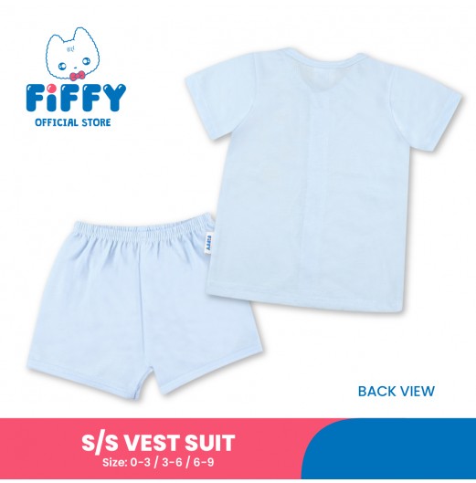 FIFFY NICE SCENERY SHORT SLEEVE VEST SUIT