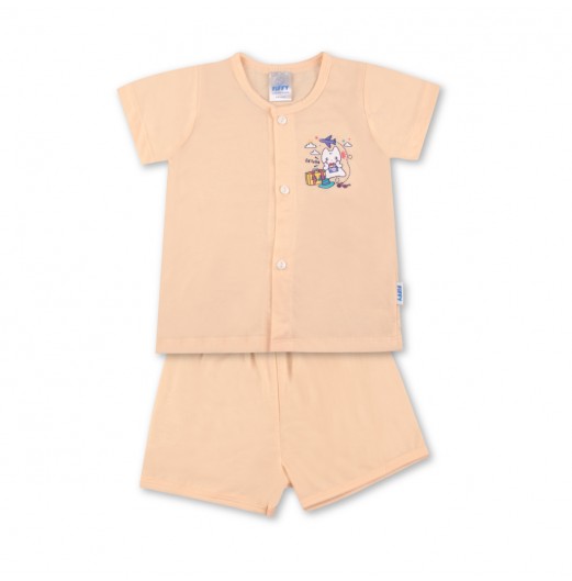 FIFFY NICE SCENERY SHORT SLEEVE VEST SUIT