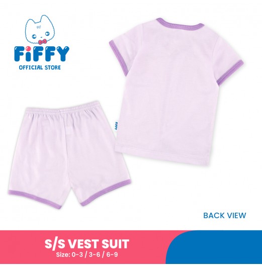 FIFFY HAPPY CAMPER SHORT SLEEVE VEST SUIT