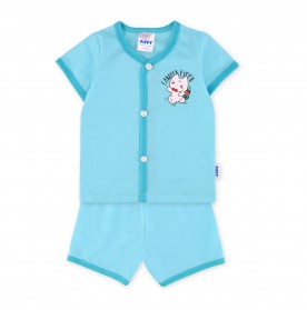 FIFFY HAPPY CAMPER SHORT SLEEVE VEST SUIT