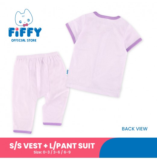 FIFFY LET'S CAMPING SHORT SLEEVE VEST + LONG PANT SUIT