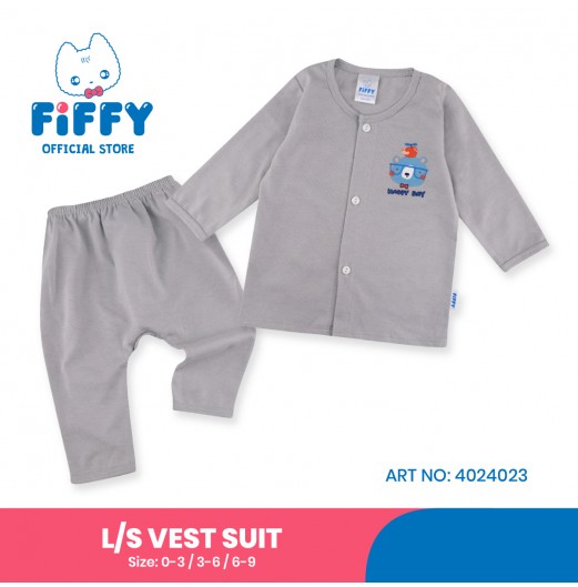 FIFFY HAPPY DAY LONG SLEEVE VEST SUIT