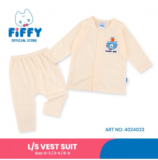 FIFFY HAPPY DAY LONG SLEEVE VEST SUIT