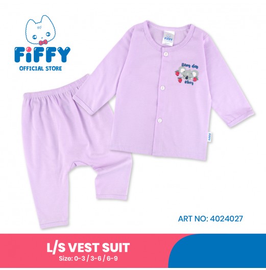 FIFFY EVERYDAY KOALA JOY LONG SLEEVE VEST SUIT