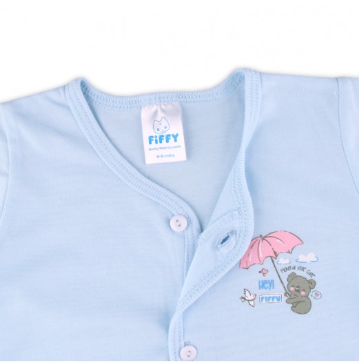 FIFFY PLAYFUL LITTLE CUTE SHORT SLEEVE VEST SUIT