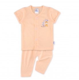 FIFFY PLAYFUL LITTLE CUTE SHORT SLEEVE VEST SUIT + LONG PANT SUIT