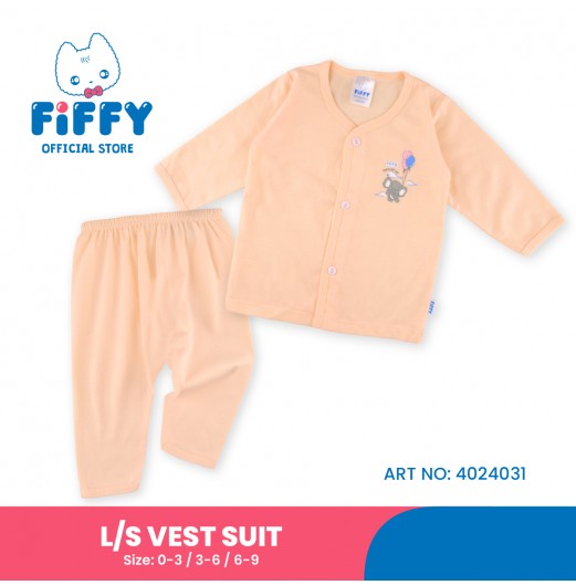 FIFFY PLAYFUL LITTLE CUTE LONG SLEEVE VEST SUIT