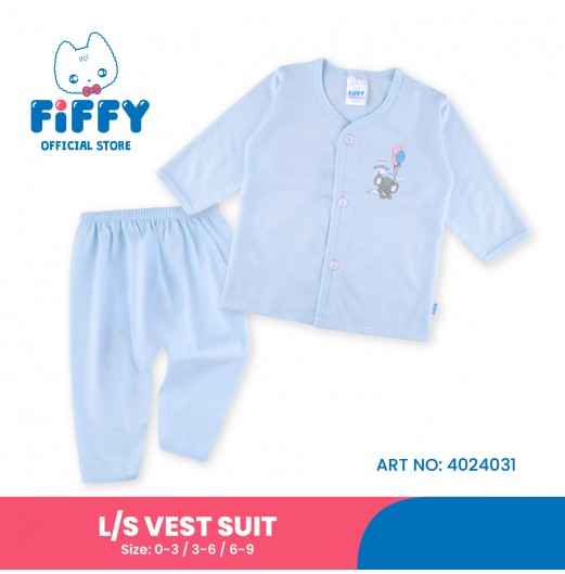 FIFFY PLAYFUL LITTLE CUTE LONG SLEEVE VEST SUIT