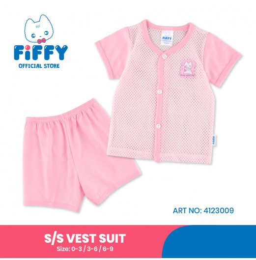 FIFFY HAPPY PLAY SHORT SLEEVE VEST SUIT