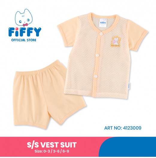 FIFFY HAPPY PLAY SHORT SLEEVE VEST SUIT