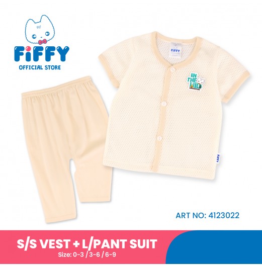 FIFFY IN THE HILL ADVENTURE SHORT SLEEVE VEST + LONG PANT SUIT