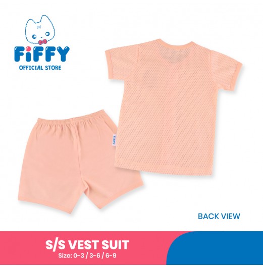 FIFFY LOVE BALLOON SHORT SLEEVE VEST SUIT