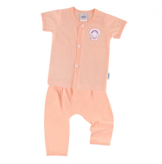 FIFFY LOVE BALLOON SHORT SLEEVE VEST+ LONG PANT SUIT